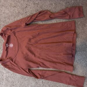Brown Long Sleeve Top